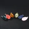 Naturliga kristall droppe smycken hänge 18 stilar prydnadstillbehör