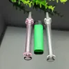 2019Color two wheel glass suction nozzle Glass bongs Oil Burner Glass Water Pipe Oil Rigs Smoking Rigs Free