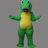 2018 rabatt fabriksförsäljning vuxen storlek ny grön krokodil maskot kostym dinosaur fancy party dress halloween kostymer