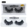 11Styles 100% äkta sibirisk 3d mink Full Strip False Eyelash Lång individuell Ögonfransar Lashes Extension 20