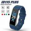 115 116 Plus pulsera inteligente para pantalla Fitness Tracker podómetro reloj contador de frecuencia cardíaca Monitor de presión arterial pulsera inteligente