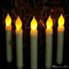 LED Light Cone Candles Electronic Taper Candle Battery Operated Flameless For Wedding Birthday Party Decorations Supplies 2 7ag ii