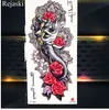 Purple Rose Sieraden Water Transfer Tattoo Stickers Vrouwen Body Borst Art Tijdelijke Tattoo Meisje Taille Armband Flash Tatoos Bloem