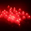 50 Unids / lote Bola Redonda Globo Led Luces Mini Flash Lámparas para Linternas Decoración Del Banquete de Boda de Navidad Blanco, Amarillo, Rosa