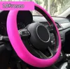 32 cm universal tampa de volante do carro decoração antiderrapante respirável moda silicone cor elástica doces