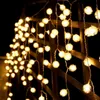 متعدد الألوان 4 متر * 0.65 متر 100 أدى سنو إديلويس الستائر سلسلة عيد الميلاد حفل زفاف عطلة حديقة الديكور