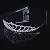 Corona Tiara Princess Fascia Elegante strass con pin per matrimonio