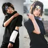 Halloween Unisex Japan Anime Zwart Uchiha Sasuke Cosplay Party Kostuum Korte Mouw Shorts Hoofdband Volledige Set1081848