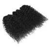 Brasiliansk lockigt mänskligt hår väver 100 Deep Wave Kinky Curly Virgin Hair Bundles Natural Color Obeblived 9A Brasilian Kinky Curl13835097