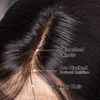 Landot pre -carena pre -attacco di pizzo anteriore bob capelli umani parrucche pertuune peruviane indiane indiane dritte parrucche naturali naturale nero per donne