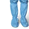 Fabrikdirekter antistatischer Overall mit Kapuze, blau-weiß gestreifte, dreiteilige antistatische Arbeitskleidung für Reinräume