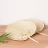 Palm Leaves fans handgjorda korgar naturlig färg palm fan traditionell kinesisk hantverk bröllop favor gåvor lx0396