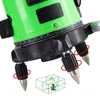 3D 5 linee 5 punti Misurazione del livello laser Autolivellamento automatico 360 Strumenti diagnostici laser a linea incrociata verticale orizzontale verde