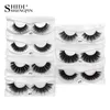 3D Mink Lashes 1 pair SHIDISHANGPIN Hand Made False Eyelashes Thick Natural Long Eyelash Makeup Full Strip eye lash