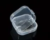 1000ピースの透明なプラスチックボックスコインホルダーコンテナチップジュエリー正方形の収納ボックス透明な表示ケースSN1222