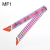 Ny design halsduk tryck slips kvinnor silke halsduk mode huvud handtag väska band Små långa halsdukar