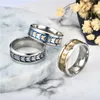 Gouden Pailletten Vlinder Ringen Band Roestvrij Staal Vrouwen Heren Ring Verloving Bruiloft Mode-sieraden Zal En Zandige Gift