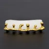 Gold Plated Teeth Grillz Volcanic Lava Drip Grills High Quality Mens Hip Hop Jewelry