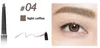 Professionele Dubbele-end wenkbrauwpotlood pen oog make-up waterdichte langdurige wenkbrauw zwart bruin natuurlijke oog wenkbrauw tint met borstel