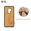 Custodie per telefoni resistenti allo sporco per Samsung Galaxy S7 S8 S9 S10 Plus S10e Note 8 9 S21 Copertura posteriore LOGO personalizzato resistente all'acqua in legno di bambù naturale