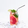 Herbruikbare drinken metalen stro roestvrijstalen stro met schonere borstel voor juice Home Party Barware-accessoires