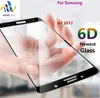 Protecteur d'écran incurvé 6D en verre trempé pour Samsung Galaxy A7 A7 2017 J4 2018 J2 Pro 2018 Film de protection Couverture complète 9h avec emballage de vente au détail