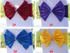 Elastic Chair Band Covers Sashes For Wedding Party Prom With Hoop Buckle Spandex Bowknot Tie Chairs Sash Buckles Cover Free DHL WX9-556