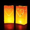 Wedding Heart Tea Light Holder Luminaria Paper Lantern Candle Bag Home Valentines Day Gifts Party Decoratio