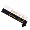 Pack of 12 Bachelorette Sashes- Includes 1 Bride to Be sash and 11 Team Bride Sashes - Hen Party Wedding Decorations Party Favors Accessorie