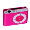 Portable Mini Metal Clip MP3 Player with 8 Candy Colors No Memory Card Sport 3.5mm Music Player with TF Slot Earphone USB Cable