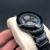 Unissex relógios femininos senhora famosa moderna qaurtz moda preto relógio de cerâmica senhoras casual masculino esporte pulso watches217f
