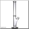 9 mm Glass Bong Hookahs 18 pulgadas Tubería de agua con junta de elefante gruesa y recta con accesorios plataformas petrolíferas tradicionales