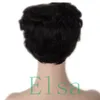 Perucas de cabelo humano curto bob sem cola perucas curtas encaracoladas para mulheres podem ser lavadas e enroladas onda de corte pixie nenhum laço frontal wig3838543
