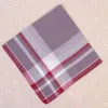 20st Många Multicolor Square Stripe Handkerchiefs 40 * 40cm Män Klassisk Mönster Vintage Pocket Hanky ​​Bomull Plaid Handerchief Tillbehör