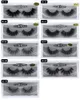 HOT New 3D Mink Cílios Cílios Messy falsa Extensão Do chicote do Olho 12 estilos Sexy Cílios Cílios Listras Completa Olho por fibra química Grosso