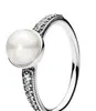 NOBILE 925 Silver Pearl Women039s Dimensione dell'anello 7 8 9 38012345877382