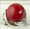 Whole 14mm South Sea shell pearl Bead Gemstone Jewelry Ring Size 6 7 8 9198A