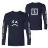 R I P Lil Peep Rock and Roll Uomo Musica T-shirt Cotone manica lunga O-Collo Tee Shirt Hip Hop Rap T-shirt da uomo Abbigliamento maschile 4XL268h