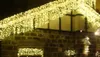 10M * 0.65M 320LED ضوء وامض LED حارة سلسلة مصابيح جليد الستار عيد الميلاد حديقة المنزل مهرجان الضوء 110V-220V الاتحاد الأوروبي المملكة المتحدة الولايات المتحدة الاتحاد الافريقي قابس