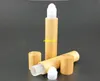 100pcs/lot Fast Shipping 15ml Essential oil bamboo roll on bottle Eyecream container roller cosmetics bottles