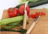 Manche en bois éplucheur de fruits couteau en acier inoxydable outils de cuisine salade légumes éplucheurs accessoires de cuisine livraison gratuite SN1441