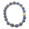 SN1287 Mode Hommes Bouddha Bracelet À La Mode Conception Lapis Lazuli Lave Pierre Bijoux Balance Guérison Spirituelle Bracelet