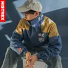 HISTREX Giacca Hip Hop Giacca a vento Uomo Giappone Harajuku Multi tasche Retro Vintage Pista Streetwear 2018 Autunno Inverno HT9MIC #