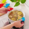 New Fashion Multicolor Butterfly Shape Silicone Pot Holder Heat Resistant Gloves Dish Tray Clip Kitchen Tool LX3753