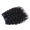 fala wodna włosy kręcone splot Remy Brazylijskie dziewicze włosy Human Hair Extensions 3 lub 4 Bundles Naturalny kolor ciemnobrązowy kolor