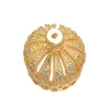 Hurtownie 50 sztuk dostaw do biżuterii 13mm koraliki koronowe Koraliki Tassel Caps DIY Frędzle Kolczyki Frędzle Akcesoria Micro Pave Tassel Montaż