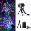 LED effects 3W Full Color Voice-activated Rotating Lamp RGB Crystal Magic Ball Laser Stage Light DJ KTV Disco Bulbs Auto