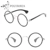 Moda lüks optik güneş gözlükleri çerçeveler bayanlar yuvarlak vintage klasik gözlükler kadın marka tasarımcısı gözlüklü alaşım kutu ve c6007337