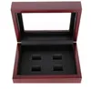 Wooden Box Championship Ring Display Case Wooden Boxs For Ring 2 3 4 5 6 Holes To Choose Rings and Collection Free Shipping