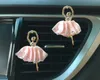 Ballet menina clipe de ventilação ar perfume fragrância ambientador dança aroma decoração acessório carro interior287s